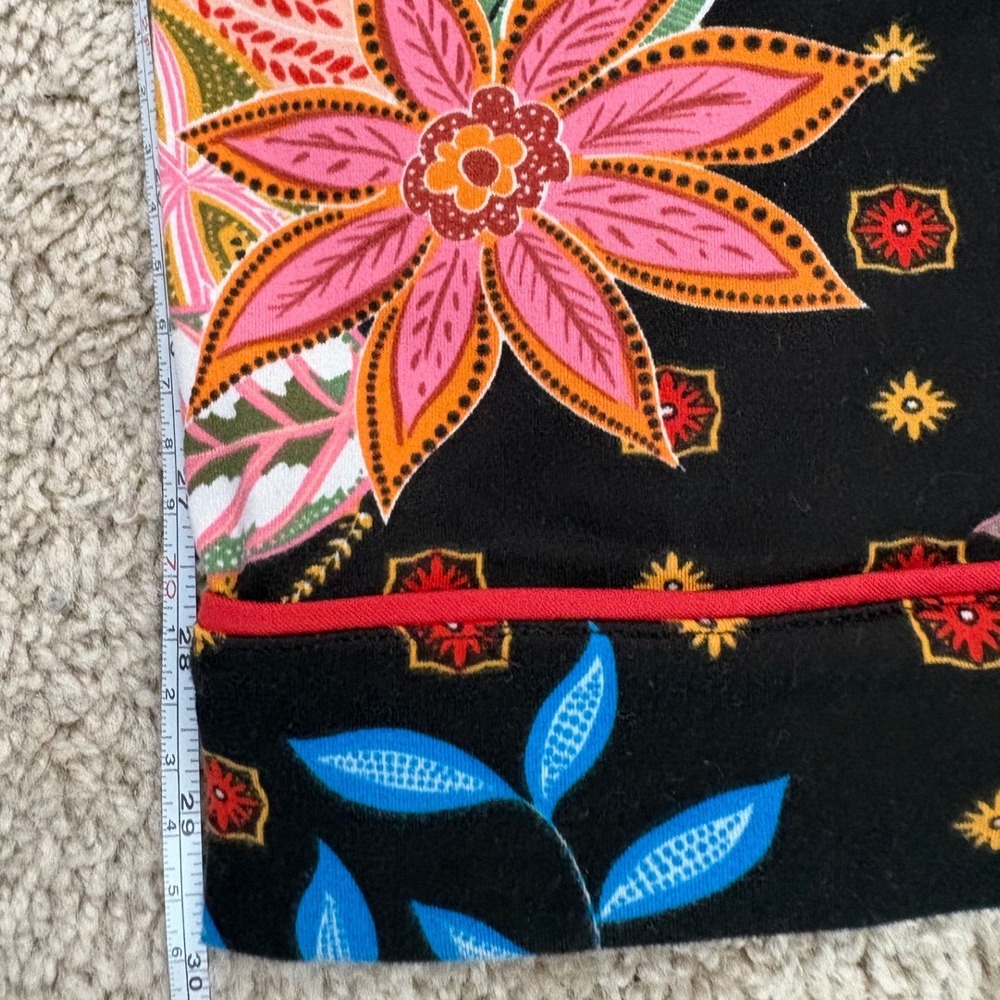 Room Service Pajama Pants Womens XXL Black Tropical Tiger Floral Print Lounge - Picture 5 of 7